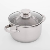 Кастрюля Magistro Klimena, 4,6 л, крышка-дуршлаг, носик для слива, капсулированное дно, индукция