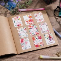 Наклейки бумажные «Акварельные цветы», 8 марта, 11 х 15.5 см