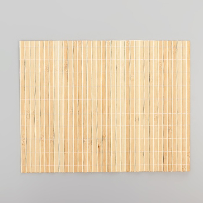 Салфетка сервировочная на стол «Соломка», 43×30 см, цвет светло-коричневый