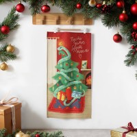 Кухонное полотенце Этель "Новогодний подарок" 40х70 см, 100% хл, саржа 190 г/м2