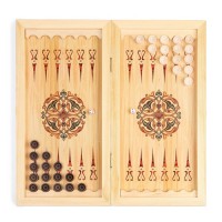 Нарды "Косолапый", деревянная доска 60 х 60 см, с полем для игры в шашки