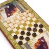 Нарды "Косолапый", деревянная доска 60 х 60 см, с полем для игры в шашки