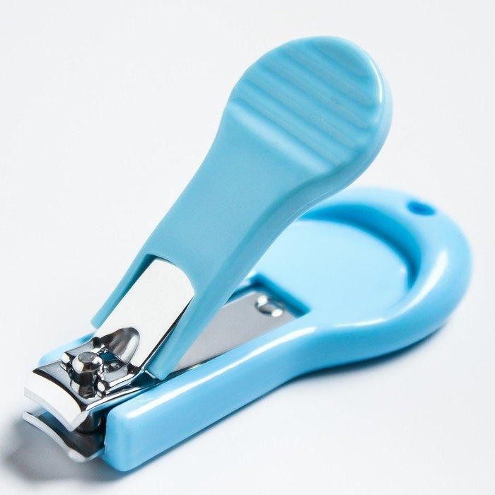 Детский маникюрный набор, 3 предмета: ножницы, пилка, книпсер, от 0 мес., цвет жёлтый