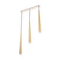 Светильник BayerLux подвесной "Титан" 3хLED 9Вт 4000К золото 50х5,3х53-203см