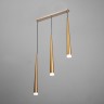 Светильник BayerLux подвесной "Титан" 3хLED 9Вт 4000К золото 50х5,3х53-203см