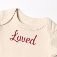 Комплект боди Крошка Я Loved, 2 шт., рост 62-68, бежевый, бордовый