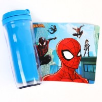 Термостакан детский со вставкой, 350 мл «Супер-мен», Человек-паук