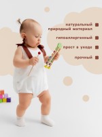 Боди для девочки MINAKU, рост 62-68 см, белое