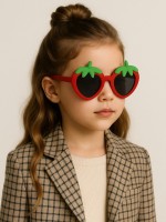 Очки поляризационные детские «Клубничка», ширина 12.5 см, дужка 13 см