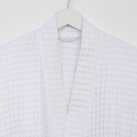 Халат вафельный мужской удлиненный Этель "Boho" р. 58-60, цв. белый,  100%хл, 290 г/м2