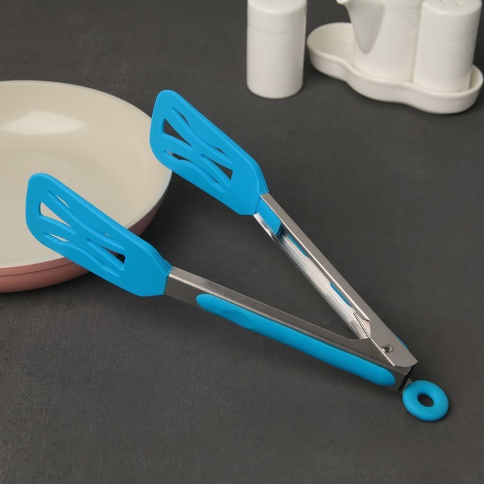 Щипцы Доляна «Лопатка», 25×5×3,5 см, цвет МИКС