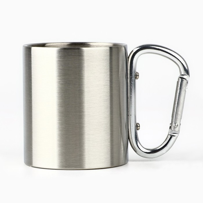 Кружка туристическая с карабином «BE WILD», 180 мл