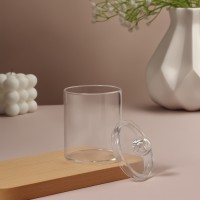 Органайзер для ватных палочек, с крышкой, 7×11.5 см, прозрачный