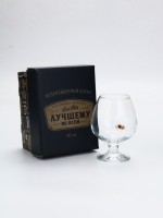 Бокал для коньяка с пулей «Непробиваемый», настоящему мужчине, 395 мл