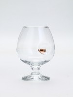 Бокал для коньяка с пулей «Непробиваемый», настоящему мужчине, 395 мл