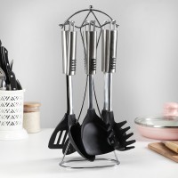 Набор кухонных принадлежностей «Фидель», 6 предметов на подставке