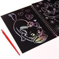 Гравюра для девочек «Кошечка Мари», набор для творчества, голографический фон, 8 гравюр, Дисней