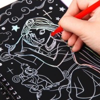 Гравюра для девочек «Принцессы», набор для творчества, голографический фон, 8 гравюр, Дисней