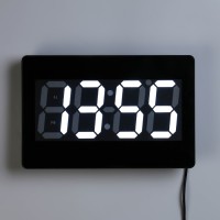 Часы настенные электронные, будильник, термометр, 15.5 х 23.5 см