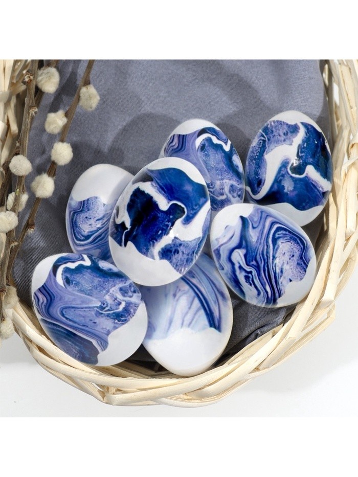 Термонаклейки на 7 яиц «Мрамор» на пасху, 7.3×34.2 см Термонаклейки на 7 яиц «Мрамор» на пасху, 7.3×34.2 см