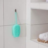 Щётка силиконовая для тела с поролоном Доляна «Мышонок», зелёная