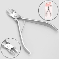 Кусачки педикюрные, 9,5 см, длина лезвия - 10 мм, на блистере, цвет серебристый