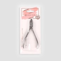 Кусачки педикюрные, 9,5 см, длина лезвия - 10 мм, на блистере, цвет серебристый