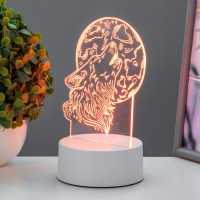 Светильник "Волк" LED белый 12х9,5х16 см RISALUX