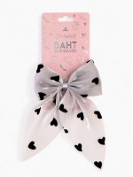 Бант для волос на заколке «Сердечки», Принцессы