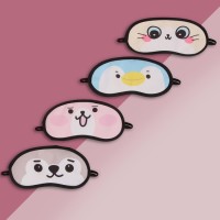 Маска для сна «Мордашки», 19 × 9 см, резинка одинарная, рисунок МИКС