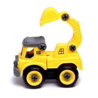 Конструктор винтовой «Машина с ковшом», с отвёрткой, 26 деталей