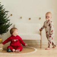 Костюм детский (толстовка и штанишки) «Крошка Я. Новогодние медвежата», рост 74-80 см
