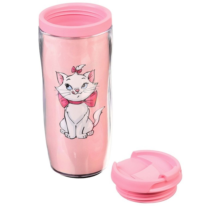 Термостакан детский со вставкой, 350 мл «Кошечка Мари», Коты аристократы