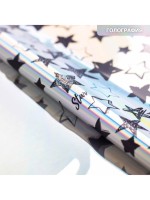 Плёнка упаковочная с голографией Starry sky, 100×70 см