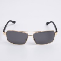 Очки солнцезащитные OneSun, поляризационные, UV 400, дужка 14 см, ширина 15 см, 4.5×6 см, золотые