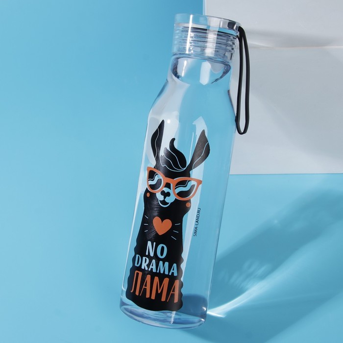 Бутылка для воды "No drama", 700 мл