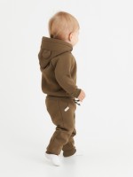 Костюм (толстовка, брюки) «Крошка Я» BASIC LINE, рост 74-80 см, кофейный