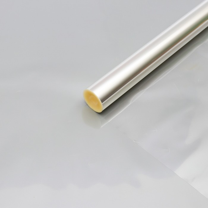 Плёнка для цветов и букетов, прозрачная 0.7×37.5 м, 1000 г, 40 мкм