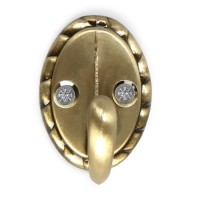 Крючок мебельный ТУНДРА TKO018, однорожковый, бронза