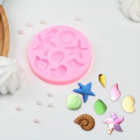 Молд «Морские звёзды», 8×8 см