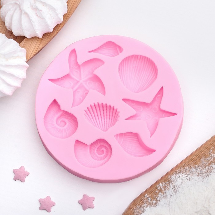 Молд «Морские звёзды», 8×8 см