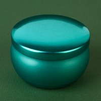 Свеча новогодняя «Изумруд», на Новый год, аромат яблоко, 6 х 4 см