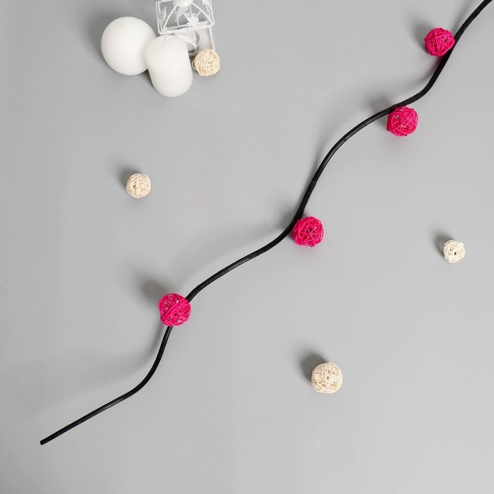 Декор тинги 150 см китте шарик d-3 см (фасовка 5 шт, цена за 1шт) микс