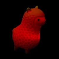 Мялка «Лама» световая, цвета МИКС