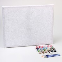 Картина по номерам на холсте с подрамником «Девочка с велосипедом», 40×50 см