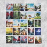 Набор наклеек «Природа», 6 х 7 см, 50 шт