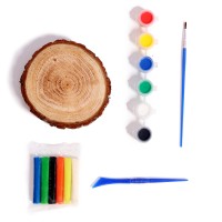 Роспись и лепка по дереву для детей. Набор для творчества «Народные мотивы»