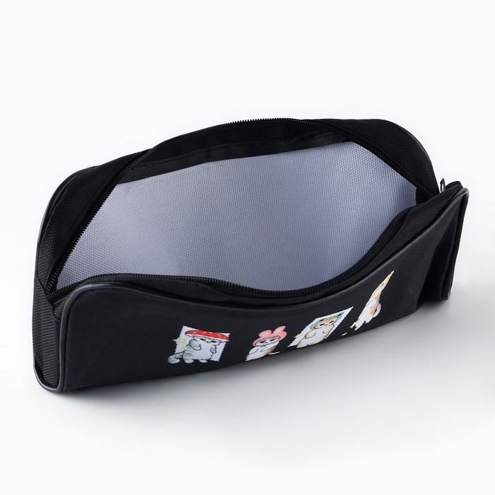 Пенал школьный текстильный «Котики» , 20×8×4 см