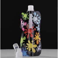 Фляжка для воды  "Сочные краски", 400 мл, 28 х 11 см, микс