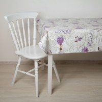 Скатерть на нетканой основе многоразовая с бейкой «Лаванда», 135×110 см, цвет серый